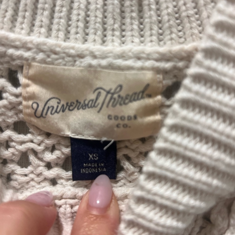 Universal Thread Cream Knit Top - Picture 3 of 5